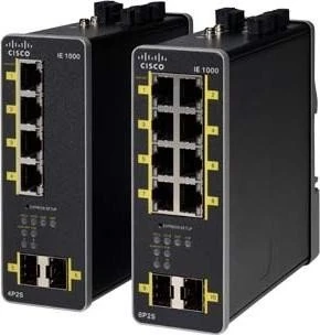 Cisco IE 1000 Industrial Railmount Smart Switch, 4x RJ-45, 2x SFP, PoE+