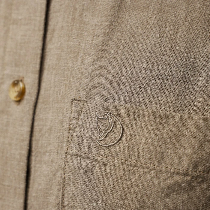 Fjällräven Övik Hemp Hemd langarm suede brown (Damen)