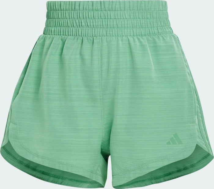 adidas Pacer Training 3-Streifen Woven High-Rise Trainingshose kurz preloved green (Damen)