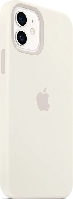 Apple Silikon Case mit MagSafe für iPhone 12/iPhone 12 Pro weiß