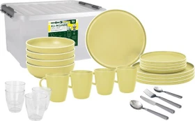 Brunner All Inclusive 36-teilig Geschirrset dolomit yellow