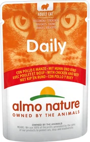 almo nature Daily Cats, Huhn und Rind, 2.10kg (30x 70g)