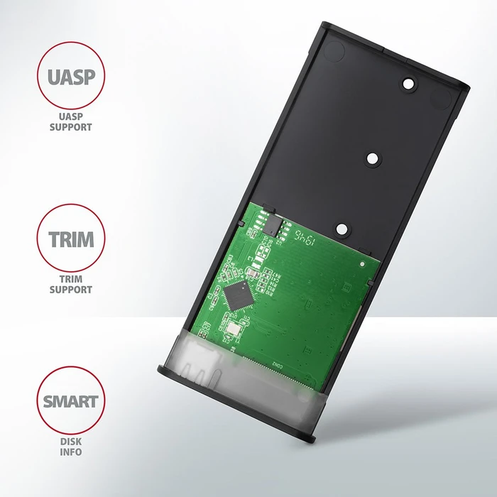 Axagon M.2 Festplattengehäuse, M.2 SATA, USB-C 3.1