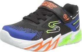 Skechers Flex Glow Bolt black/blue/lime/ora (Junior)
