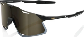 100% Hypercraft matte black/soft gold mirror lens