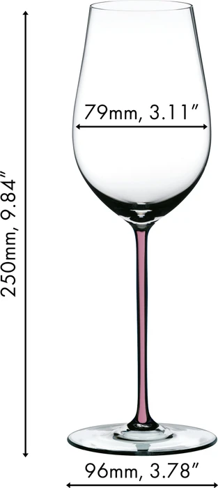 Riedel Fatto A Mano Riesling/Zinfandel Weißweinglas mauve