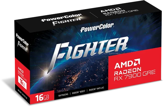 PowerColor Fighter Radeon RX 7900 GRE OC, 16GB GDDR6, HDMI, 3x DP