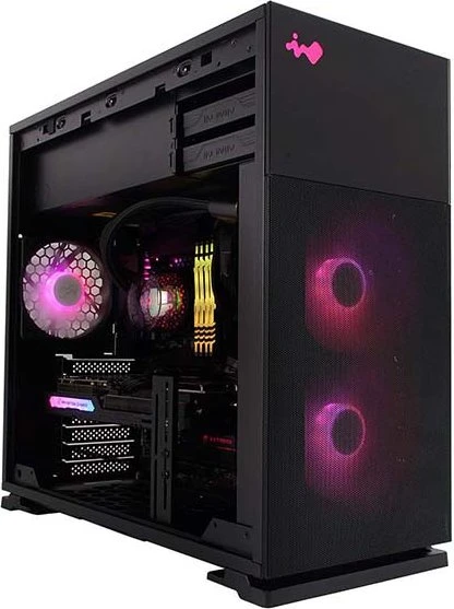 In Win 127, schwarz, Glasfenster
