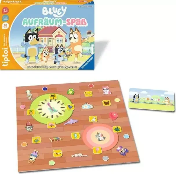 Ravensburger tiptoi Spiel: Bluey Aufräum-Spaß