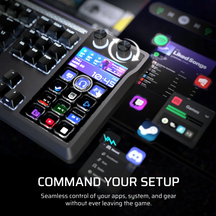 Corsair Galleon 100 SD mit integriertem Stream Deck, schwarz, LEDs RGB, MLX Pulse, USB, UK