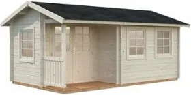 Palmako Susanna 12.4m² Gartenhaus transparent tauchgrundiert