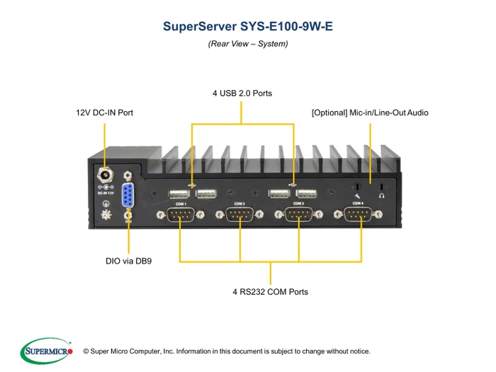 Supermicro SuperServer E100-9W-E