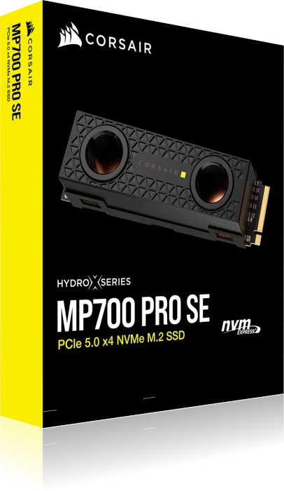 Corsair Force Series MP700 PRO SE Hydro X 2TB, M.2 2280 / M-Key / PCIe 5.0 x4, Kühlkörper