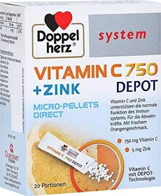 Doppelherz system Vitamin C 750 Depot Granulat, 20 Stück