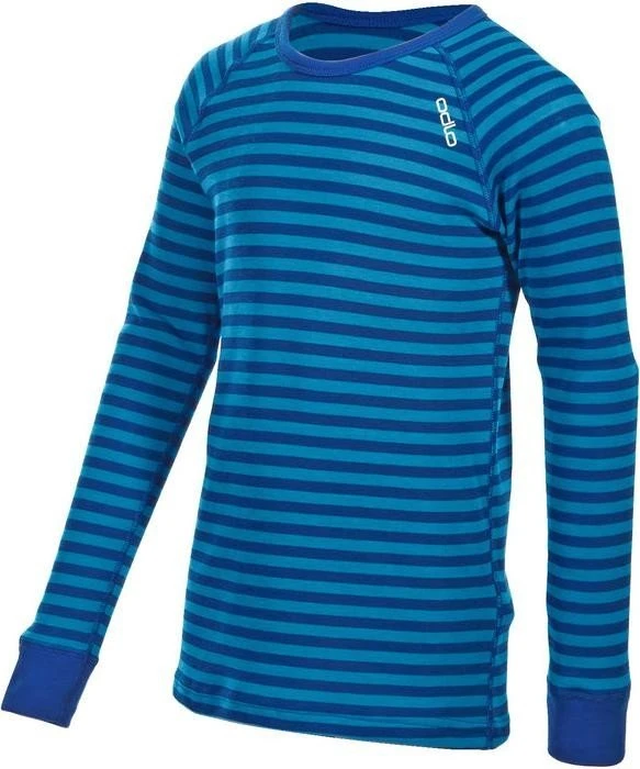 Odlo Active Warm Funktionsshirt langarm vivid blue/mazarine blue (Junior)