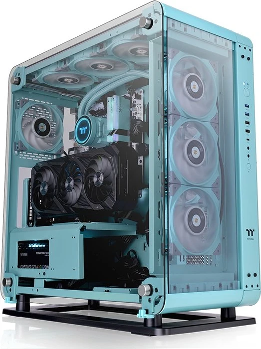 Thermaltake Core P6 TG Turquoise, Glasfenster