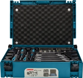 Makita Handwerkzeugset inkl. MAKPAC, 87-tlg.