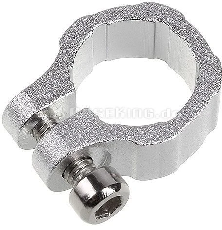 Lamptron Elite Aluminium Tubing Clamps 3/8" [10mm] silber, Schlauchschelle