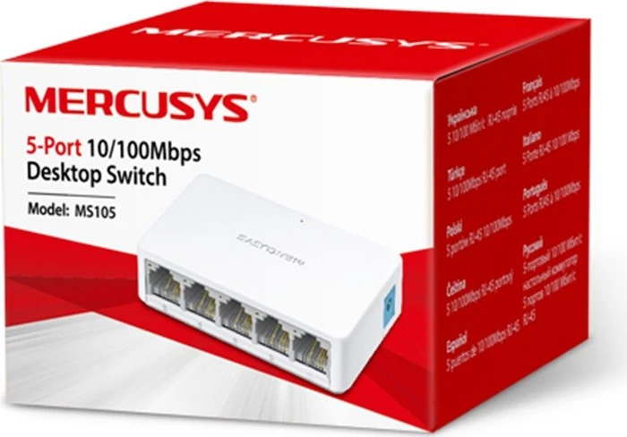Mercusys Desktop Switch, 5x RJ-45