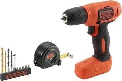 Black&Decker BDCD8K Akku-Bohrschrauber inkl. Akku 1.5Ah + Zubehör