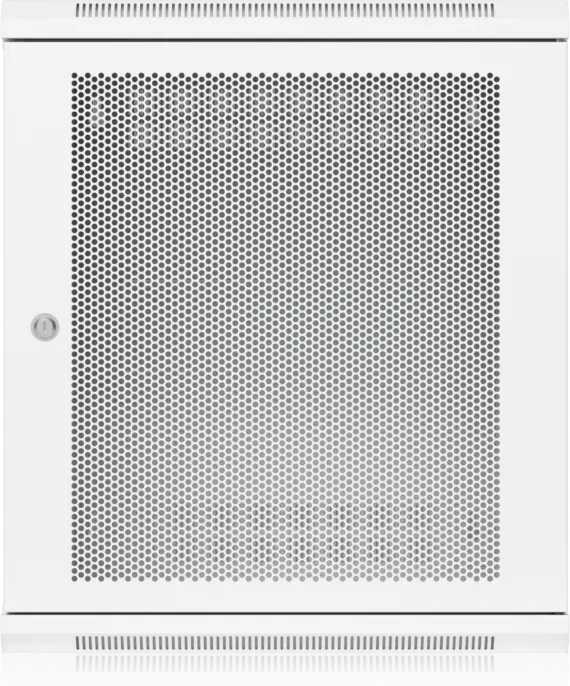 Ubiquiti 12U Rack Cabinet, 19" Wandgehäuse 12HE, Gitternetztür, weiß, 450mm tief
