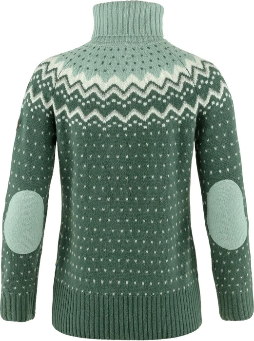Fjällräven Övik Roller Neck Strickpullover deep patina/misty green (Damen)
