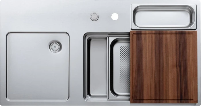 Rieber Waterstation Cubic 980 Einbau Becken rechts edelstahl