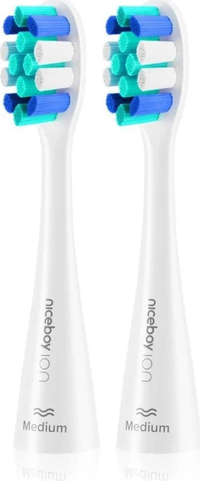 Niceboy ION Sonic Lite Medium Ersatzbürste weiß, 2 Stück