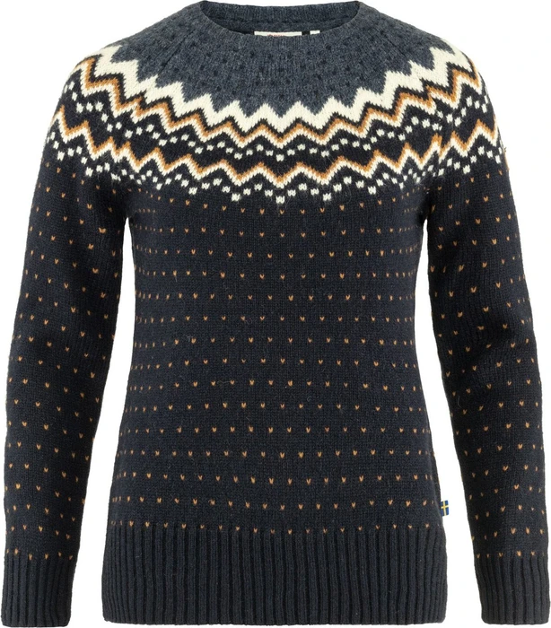 Fjällräven Övik Strickpullover dark navy (Damen)