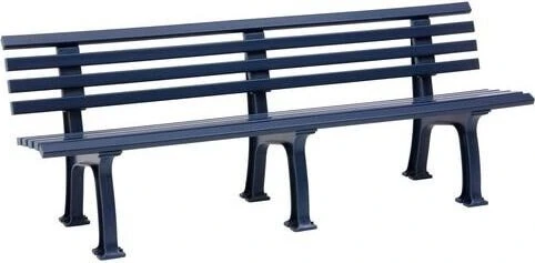 Blome Juist Gartenbank 4-Sitzer stahlblau