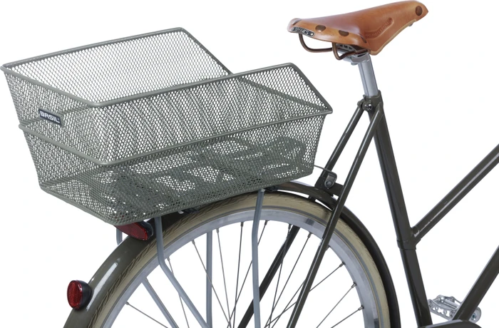 Basil Cento Fahrradkorb olive green