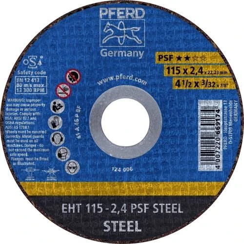 Pferd EHT 115-2.4 PSF STEEL Trennscheibe, 115x2.4x22.23mm, 25 Stück