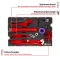 Einhell E-Case Inlay Sanitärinstallation Handwerkzeugset, 8-tlg. Vorschaubild