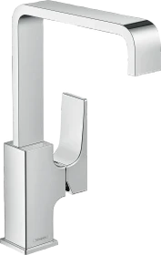 Hansgrohe Metropol Einhebel-Waschtischmischer 230 mit Hebelgriff und Push-Open Ablaufgarnitur chrom