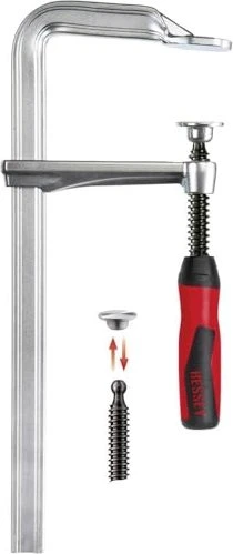 Bessey GZ80-12-2K Ganzstahl-Schraubzwinge, 800/120mm