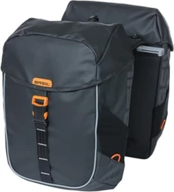 Basil Miles Tarpaulin MIK Doppeltasche Gepäcktasche schwarz/orange