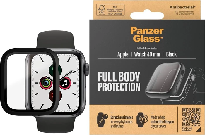 PanzerGlass Full Body für Apple Watch Series 4/5/6/SE 40mm schwarz