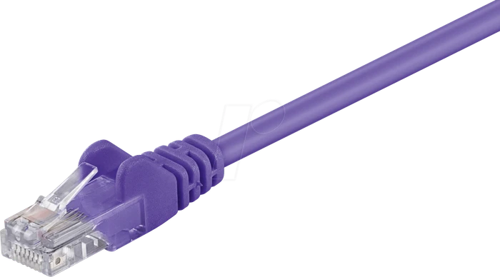 goobay Patchkabel, Cat5e, U/UTP, RJ-45/RJ-45, 15m, violett