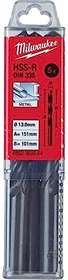 Milwaukee DIN 338 HSS-R Metallbohrer, 12.5x101x151mm, 5 Stück