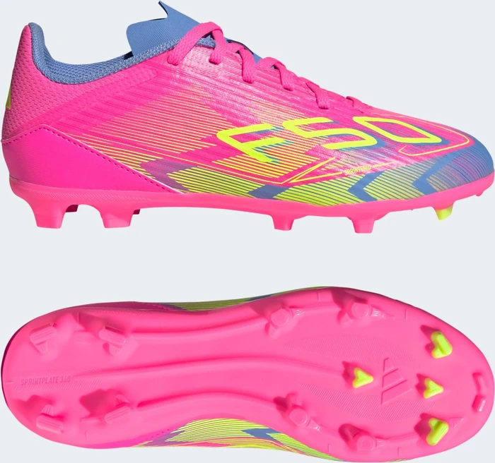 adidas F50 League FG/MG lucid pink/lucid lemon/blue fusion (Junior)