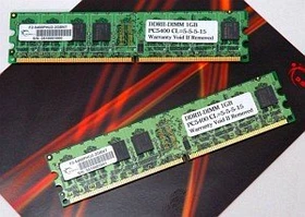 G.Skill NT Series UDIMM 1GB Kit, DDR2-667, CL5