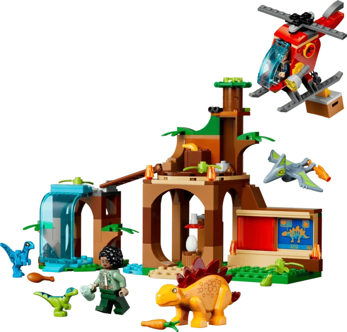 LEGO Jurassic World - Rettungszentrum für Junge Velociraptoren, Stegosaurier und Pteranodon