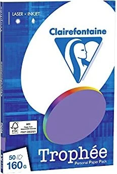 Clairefontaine Trophée Universalpapier matt violett, A4, 160g/m², 100 Blatt