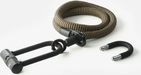 tex-lock eyelet U/X-Lock 120cm Textilschloss, Schlüssel wild hemp