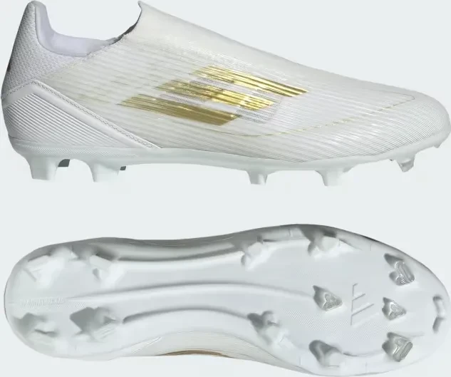 adidas F50 League Laceless FG/MG cloud white/gold metallic