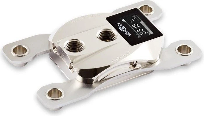 Aqua Computer cuplex kryos NEXT VARIO mit VISION AM3/AM3+/FM2+/FM2, Nickel/.925 Silber