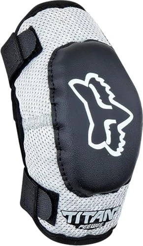 Fox Racing Peewee Titan Ellbogenschoner M/L Protektor schwarz/silber (Junior)