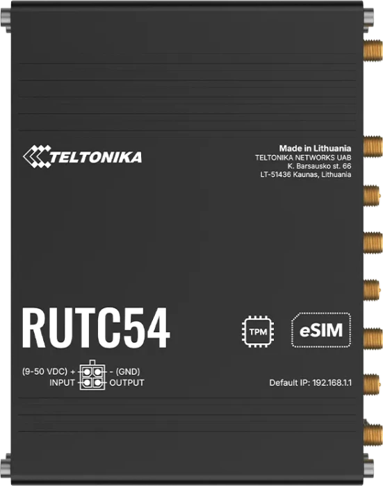 Teltonika RUTC54, Router, eSIM, 5G