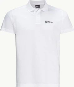 Jack Wolfskin Essential Poloshirt kurzarm weiß (Herren)