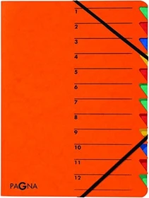 Pagna Easy Ordnungsmappe, 12 Fächer, A4, orange